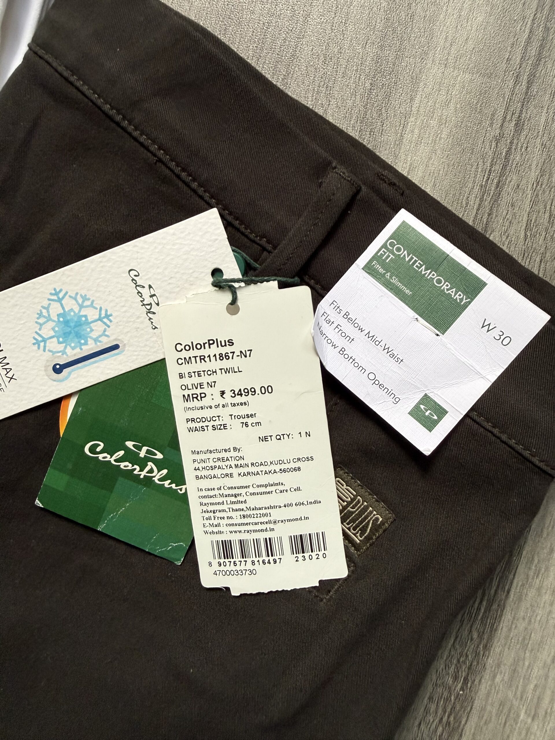 COLOR PLUS TROUSERS