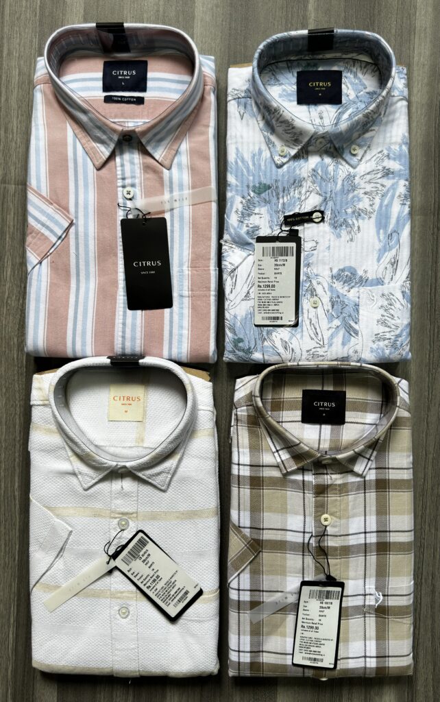 CITRUS HALF SLEEVE SHIRTS