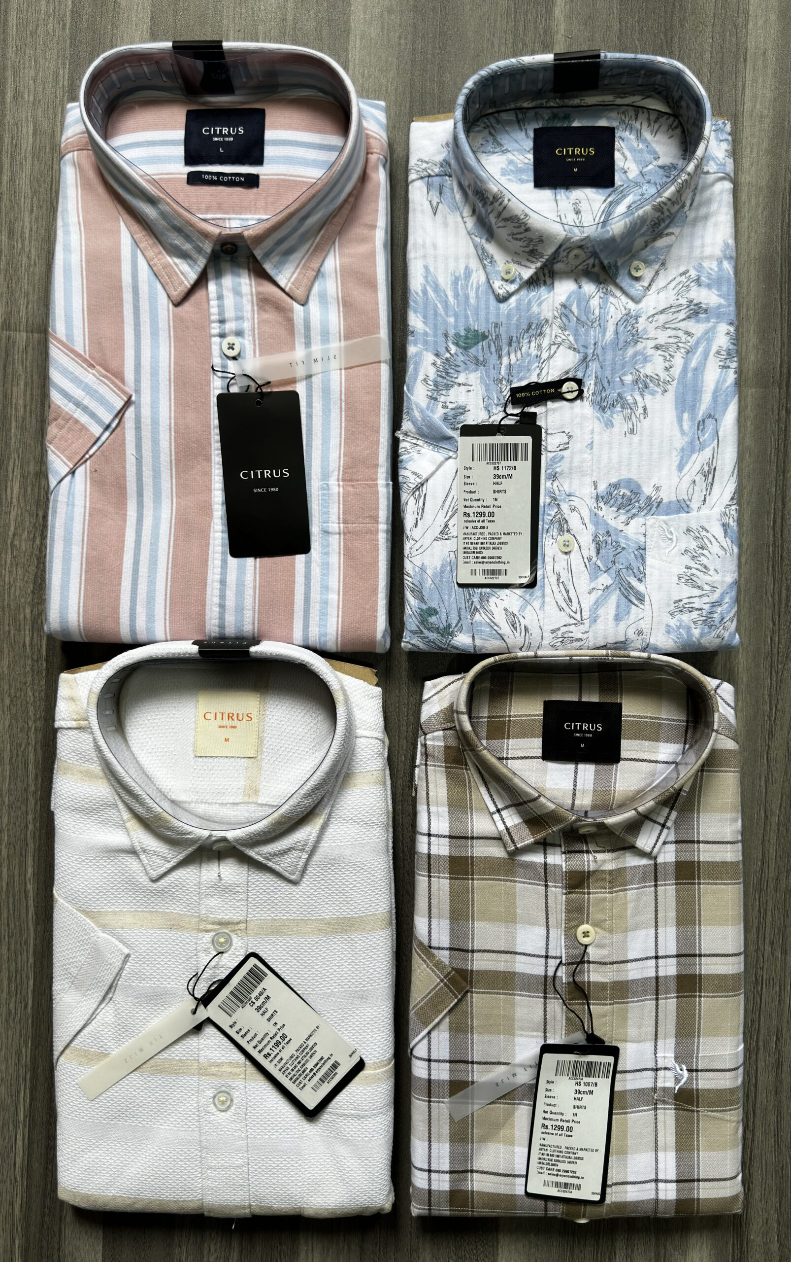 CITRUS HALF SLEEVE SHIRTS
